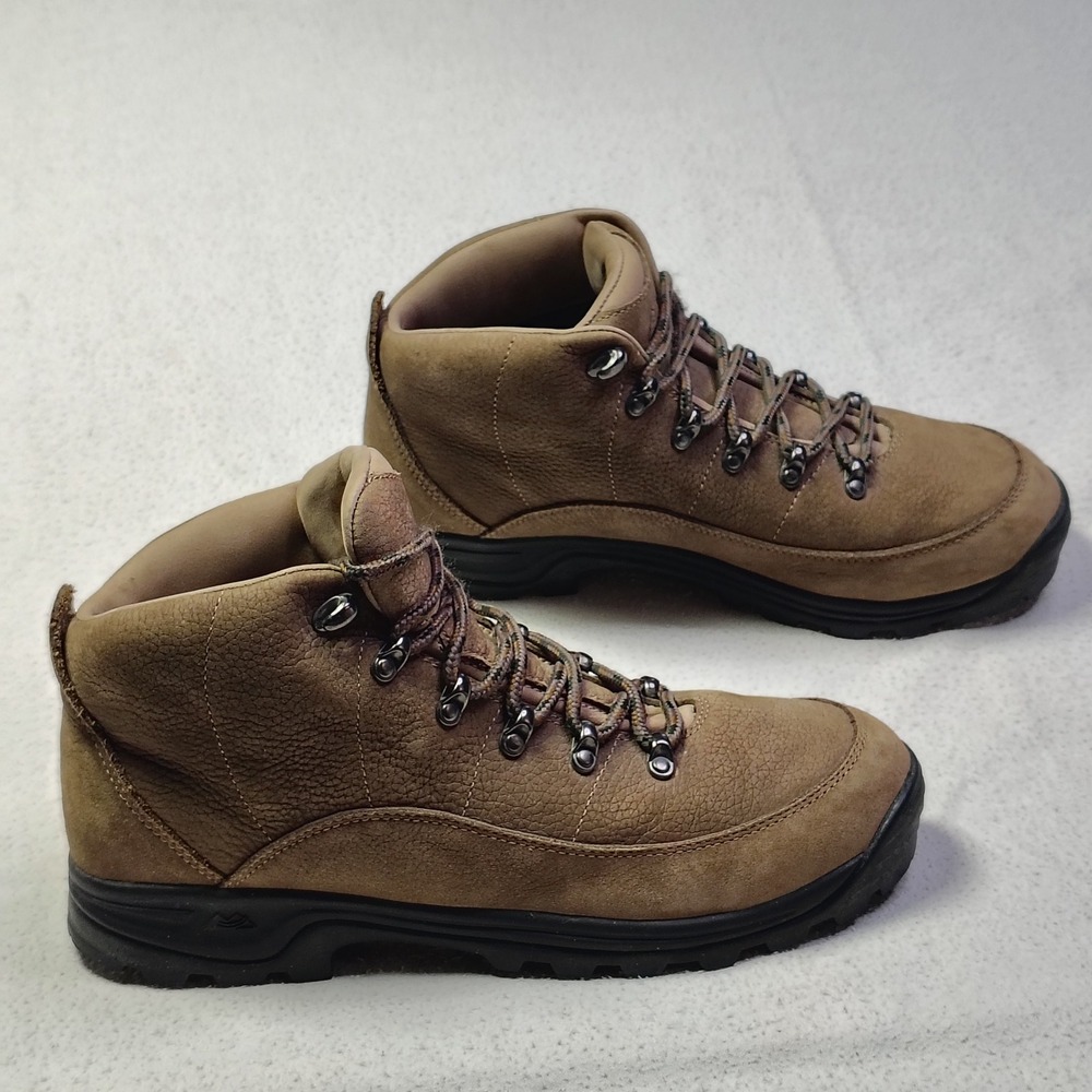 Montrail Women Hiking Boots 10.5 Brown Leather Vibram GENSAND1170 Trail Gorpcore